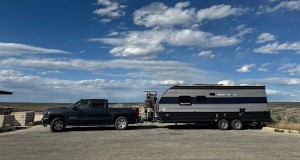 Dodge with trailer